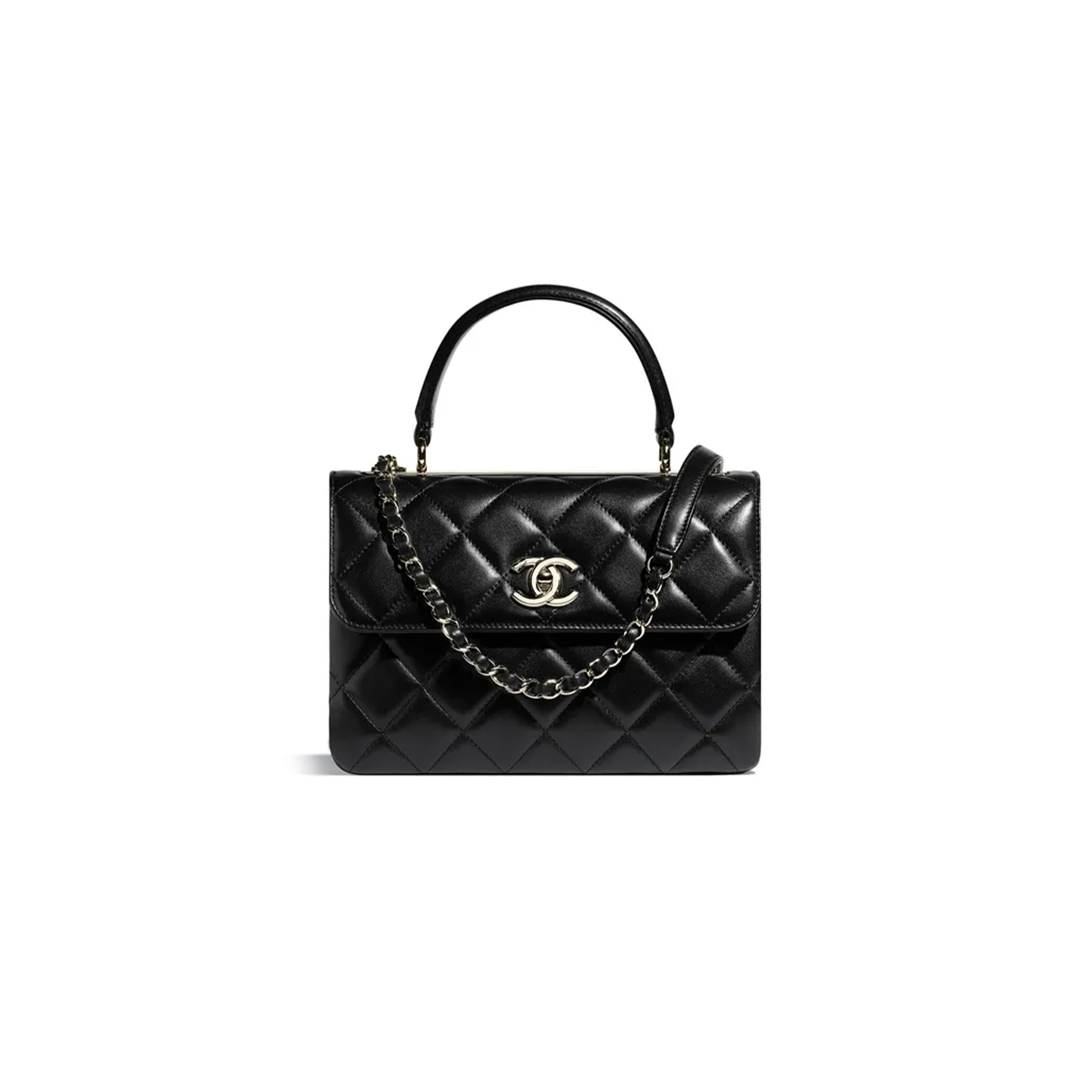 CHANEL TRENDY CC LAMBSKIN FLAP BAG A92236 Y60767 94305 (25*17*9cm)